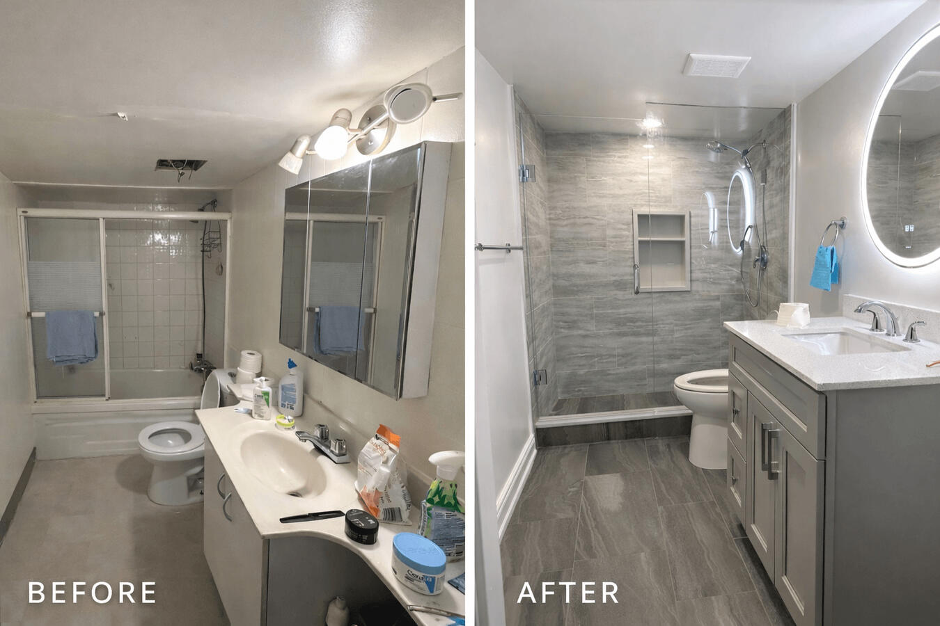 Before & After Pre-Listing Bathroom Upgrade Before & After Pre-Listing Bathroom Upgrade